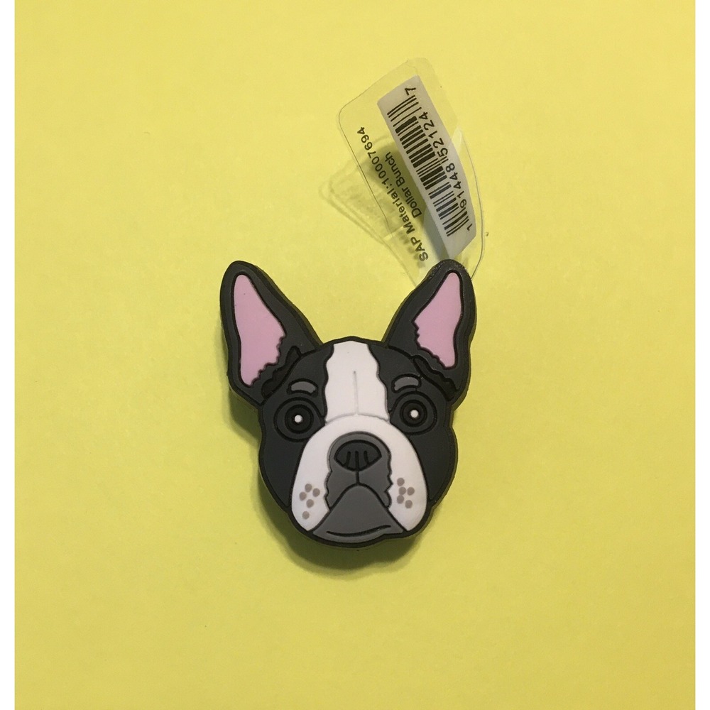 (1) Boston Terrier‎ Charm For Crocs Shoe Dog Frenchie French Bulldog Jibbitz
